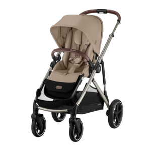 Картинка товара Прогулочная коляска Gazelle S TPE Almond Beige с корзиной и дождевиком