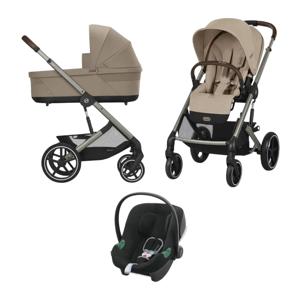 Картинка товара Коляска Cybex Balios S Lux TPE 3 в 1 Almond Beige в комплекте со спальным блоком Cot S 