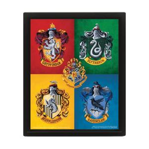 Картинка товара Постер 3D Harry Potter Colourful Crest