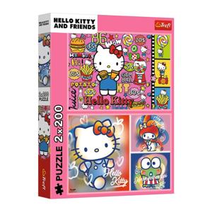 Картинка товара Пазл «Hello Kitty и друзья» 2×200 деталей