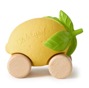 Картинка товара Игрушка-прорезыватель Машинка Lou the Lemon на деревянных колёсах