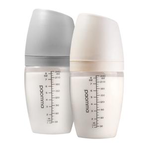 Картинка товара Набор пластиковых бутылочек SM/M 240 мл, Light grey / Buttercream