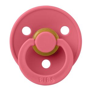 Картинка товара Пустышка латексная BIBS Colour Anatomical - Coral, 0+