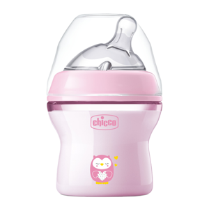 Картинка товара Бутылочка Chicco Natural Feeling 150 мл 0+ , розовая