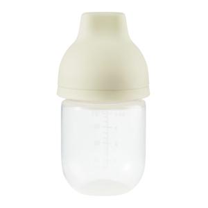 Картинка товара Бутылочка с крышкой и силиконовой соской, 125 мл cream new