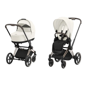 Картинка товара Коляска 2 в 1 Cybex Priam IV Rosegold Off White