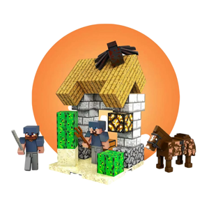 Картинка товара Магнитный конструктор Minecraft «Пост» 71 деталь 