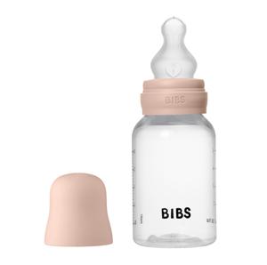 Картинка товара Бутылочка с силиконовой соской, медленный поток BIBS - Blush, 150 мл