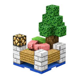 Картинка товара Магнитный конструктор Minecraft «Свинарник», 37 деталей