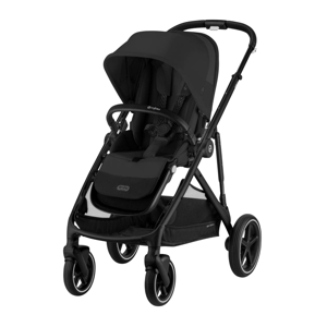 Картинка товара Прогулочная коляска Gazelle S BLK Moon Black с корзиной и дождевиком