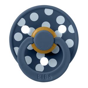 Картинка товара Пустышка латексная BIBS Studio Colour - Polka - Steel Blue/Baby Blue, 0+