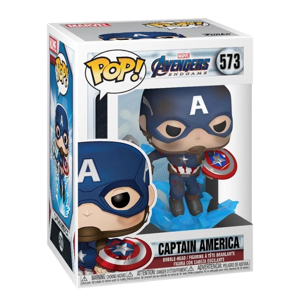 Фигурка Funko POP! Bobble Marvel Avengers Endgame Captain America w/Broken  Shield&Mjolnir (573)45137 FUNKO – купить по цене 2220 рублей с бесплатной  доставкой по России