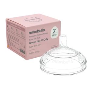 Картинка товара Соска Mombella для широкой бутылочки Wide Neck, размер M, белая