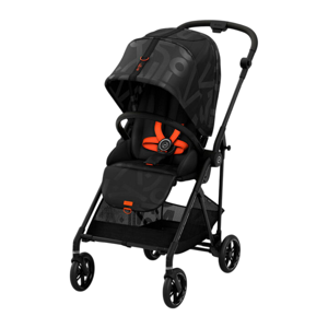 Картинка товара Прогулочная коляска Melio Street Real Black с дождевиком