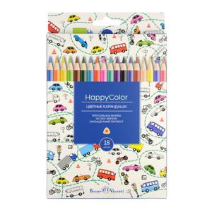 Картинка товара Цветные карандаши HappyColor, 18 цветов