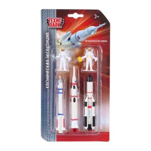 Картинка товара Игровой набор Космическая экспедиция, 3 ракеты и 2 человечка