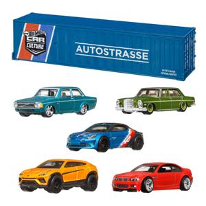 Картинка товара Hot Wheels набор коллекционных машинок Strasse, Autobahn, Autostrasse Container Set 