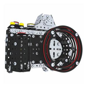 Картинка товара Конструктор металлический Metalcraft DIY 3D Фотоаппарат, черный 