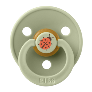Картинка товара Пустышка латексная BIBS Studio Colour - Ladybug - Sage, 18 мес+