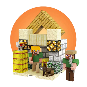 Картинка товара Магнитный конструктор Minecraft «Хранилище» 69 деталей 