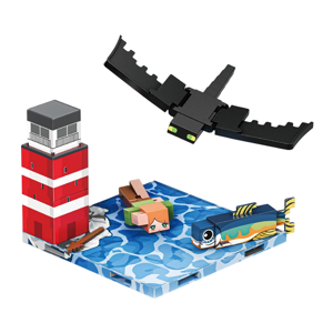 Картинка товара Магнитный конструктор Minecraft «Морской маяк», 23 детали