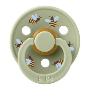 Картинка товара Пустышка латексная BIBS Studio Colour - Bumblebee Friends - Sage, 18 мес+ 