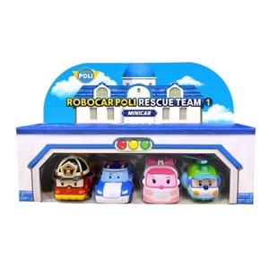 Картинка товара Игровой набор Robocar Poli из 4 мини-машинок