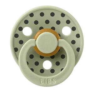 Картинка товара Пустышка латексная BIBS Studio Colour - Polka - Iron/Sage, 0+