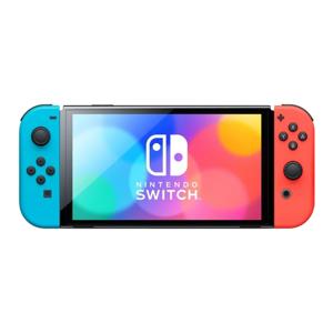 Картинка товара Игровая консоль Nintendo Switch OLED Neon, 64 ГБ красный и голубой