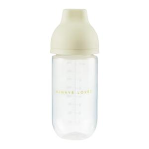 Картинка товара Бутылочка с крышкой и силиконовой соской, 250 мл cream new