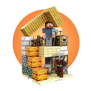 Картинка товара Магнитный конструктор Minecraft «Башня» 79 деталей 