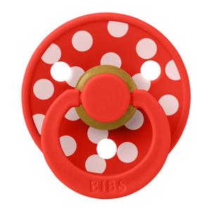Картинка товара Пустышка латексная BIBS Studio Colour - Polka - Candy Apple/Blossom, 6 мес+