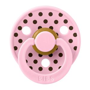 Картинка товара Пустышка латексная BIBS Studio Colour - Polka - Baby Pink/Mocha, 6 мес+