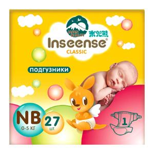 Картинка товара Подгузники Inseense Classic NB, 0-5 кг 27 шт
