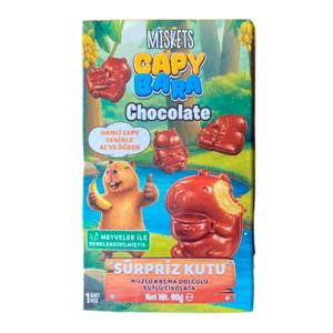 Картинка товара Шоколад молочный CAPY BARA c бананово-кремовой начинкой, 60 г