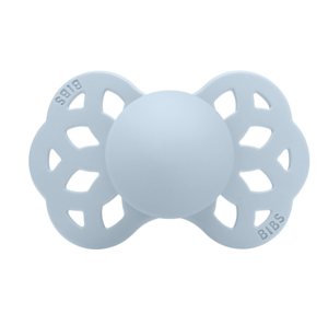 Картинка товара Пустышка силиконовая BIBS Infinity Symmetrical - Baby Blue, 6 мес+