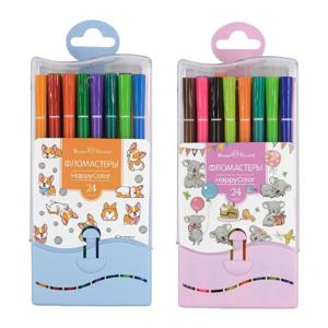 Картинка товара Фломастеры «HappyColor. Собаки» 24 цвета, в ассортименте