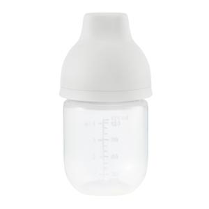 Картинка товара Бутылочка с крышкой и силиконовой соской, 125 мл light gray new