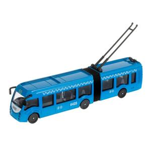 Картинка товара Коллекционная машинка Метрополитен Троллейбус с резинкой, 19 см